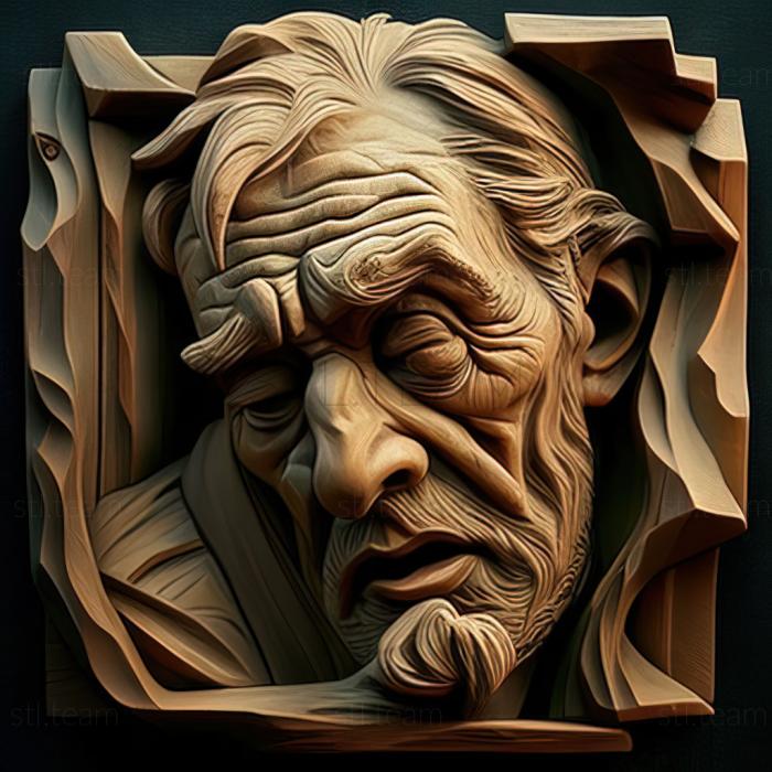 3D модель Гаррі Слехберг, американський художник (STL)